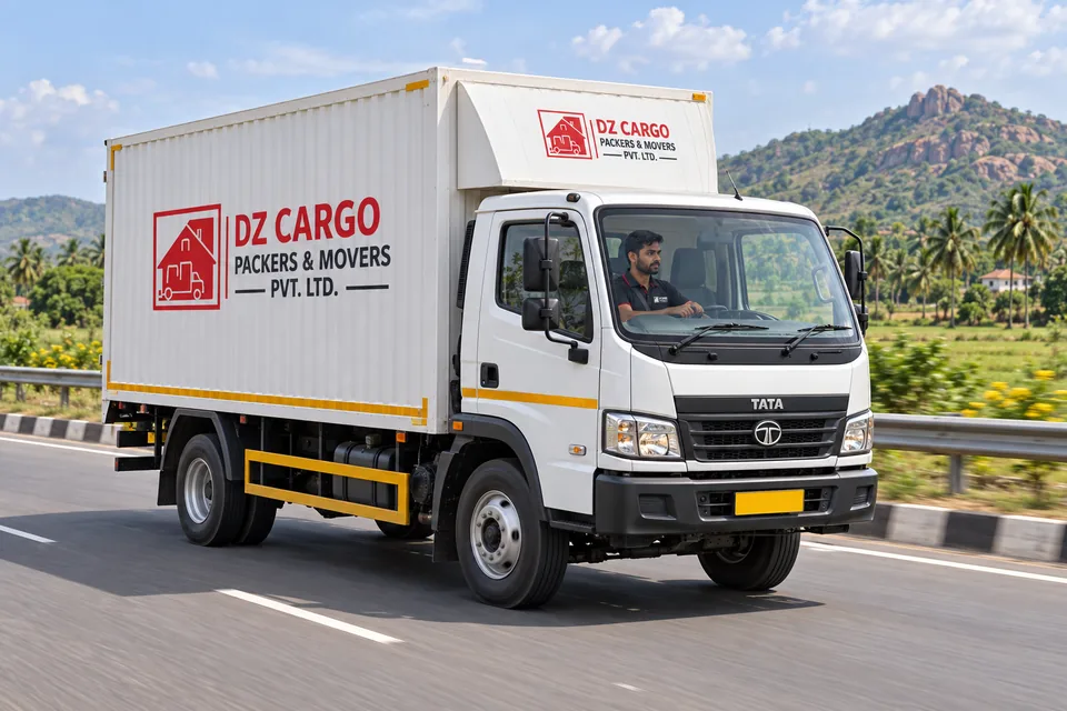 DZ Cargo branded illustration of intercity transit