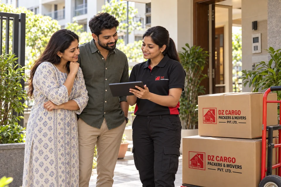 Illustration of planning a household move with DZ Cargo