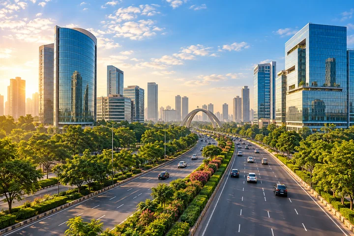 Noida city illustration