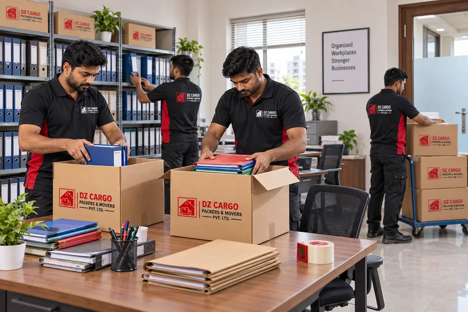 DZ Cargo illustration: Office Records Packing