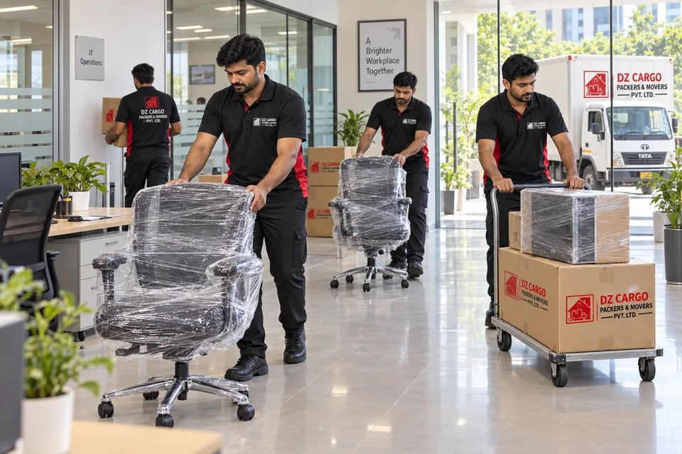 DZ Cargo illustration: Office Furniture Moving