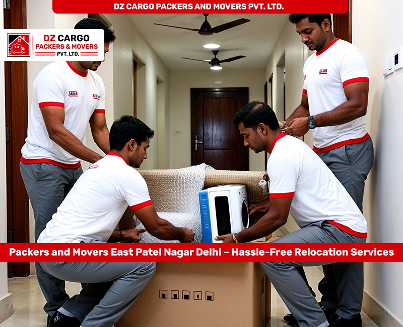 Efficient Packing Services in East Patel Nagar, Delhi by DZ Cargo Packers and Movers Pvt. Ltd.