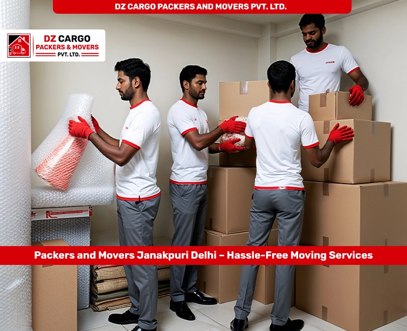 Efficient Packing Services in Janakpuri, Delhi by DZ Cargo Packers and Movers Pvt. Ltd.