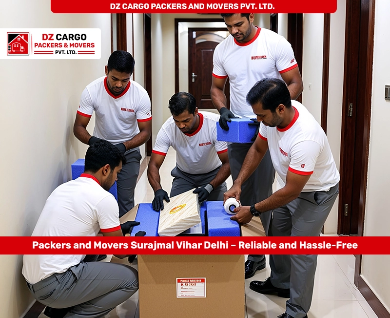 Efficient Packing Services in Surajmal Vihar, Delhi by DZ Cargo Packers and Movers Pvt. Ltd.