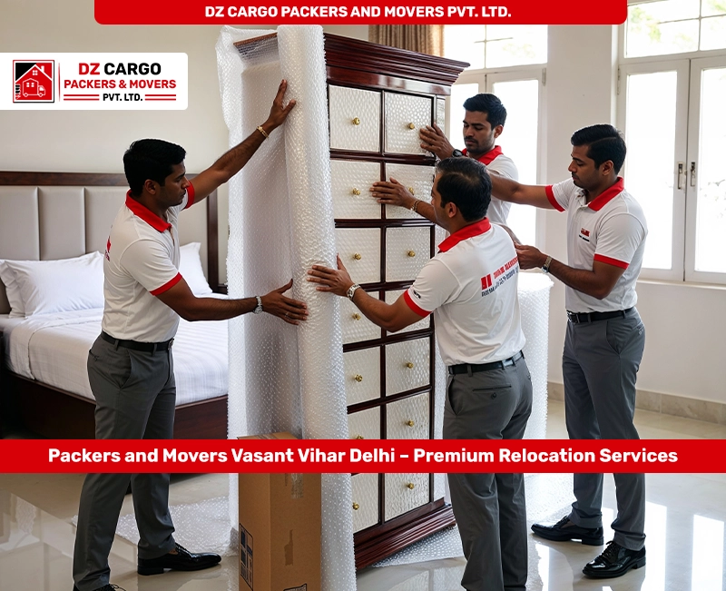 Efficient Packing Services in Vasant Vihar, Delhi by DZ Cargo Packers and Movers Pvt. Ltd.