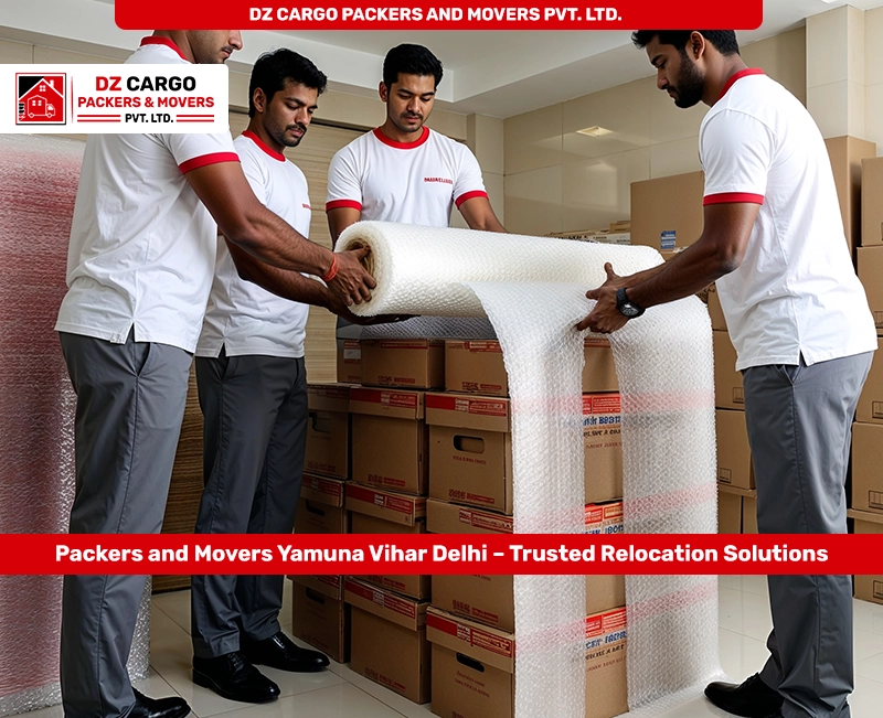 Efficient Packing Services in Yamuna Vihar, Delhi by DZ Cargo Packers and Movers Pvt. Ltd.