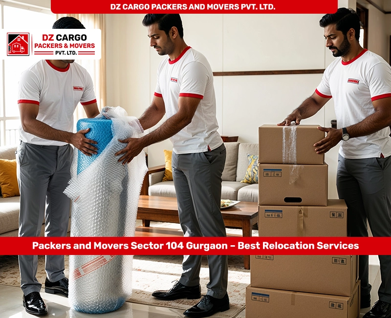 Efficient Packing Services in Sector 104, Gurgaon by DZ Cargo Packers and Movers Pvt. Ltd.