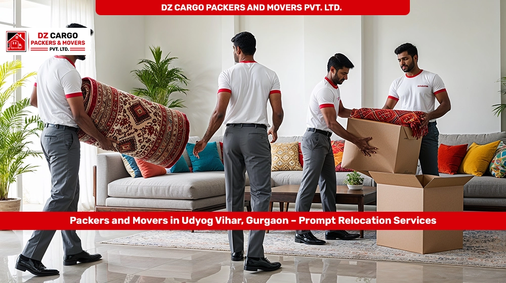 DZ Cargo Packers and Movers PVT. LTD. providing services in Udyog Vihar, Gurgaon