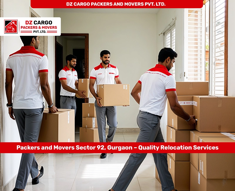 Efficient Household Relocation Services in Sector 92, Gurgaon by DZ Cargo Packers and Movers PVT. LTD.