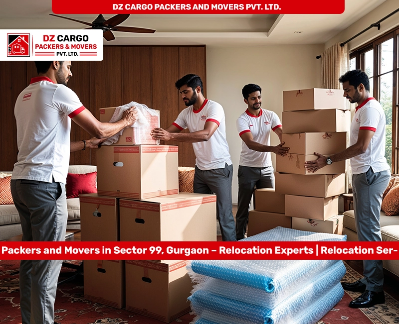Efficient Household Relocation Services in Sector 99, Gurgaon by DZ Cargo Packers and Movers PVT. LTD.