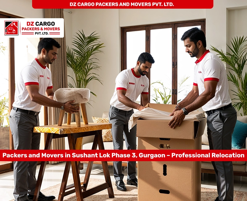 Home Shifting Experts in Sushant Lok Phase 3, Gurgaon by DZ Cargo Packers and Movers PVT. LTD.