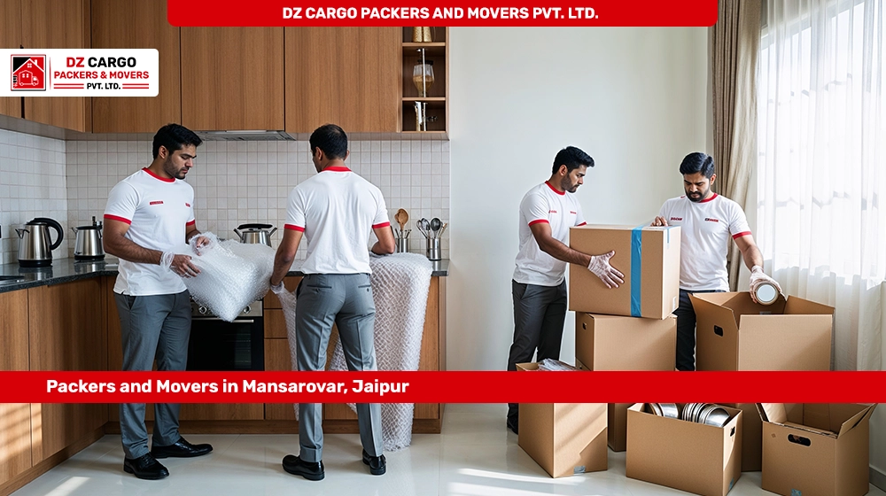 Trusted Packers and Movers in Mansarovar by DZ Cargo Packers and Movers PVT. LTD.