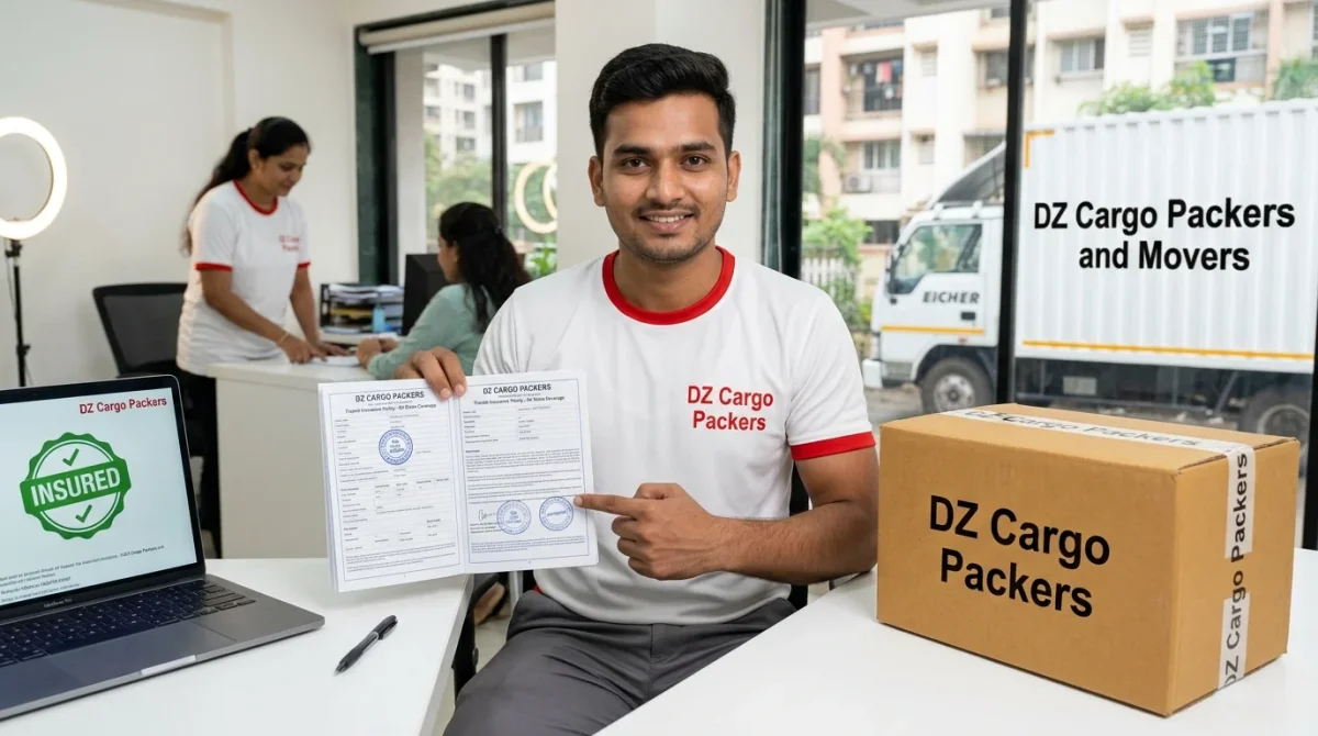 Corporate goods insurance coverage by DZ Cargo Packers and Movers