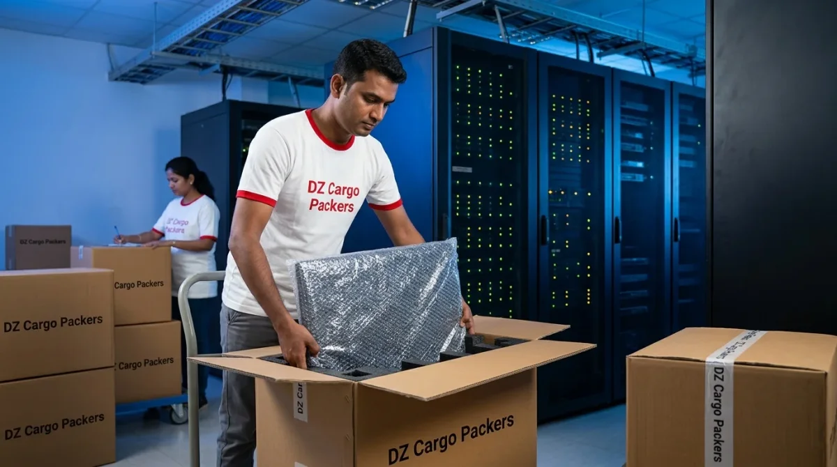 IT equipment moving and server relocation by DZ Cargo Packers and Movers