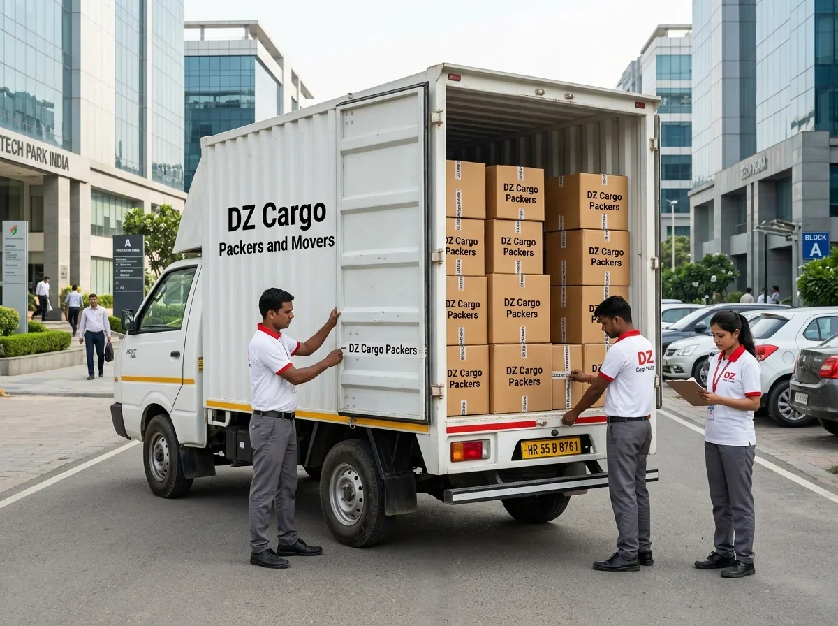 Business relocation project managed by DZ Cargo Packers and Movers