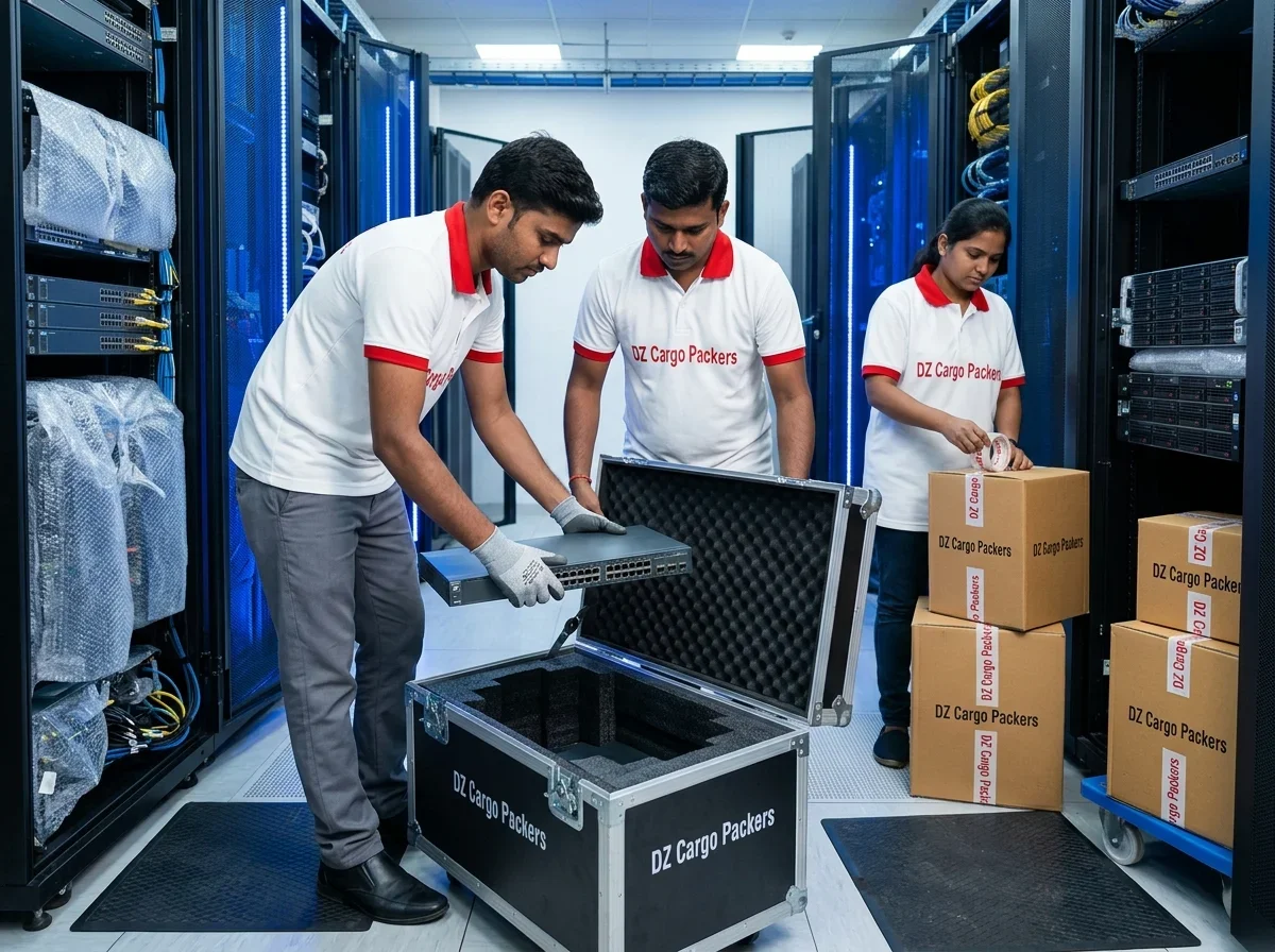 IT equipment relocation and server moving by DZ Cargo Packers
