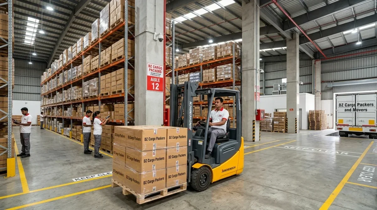 Warehousing and storage support for corporate clients by DZ Cargo Packers