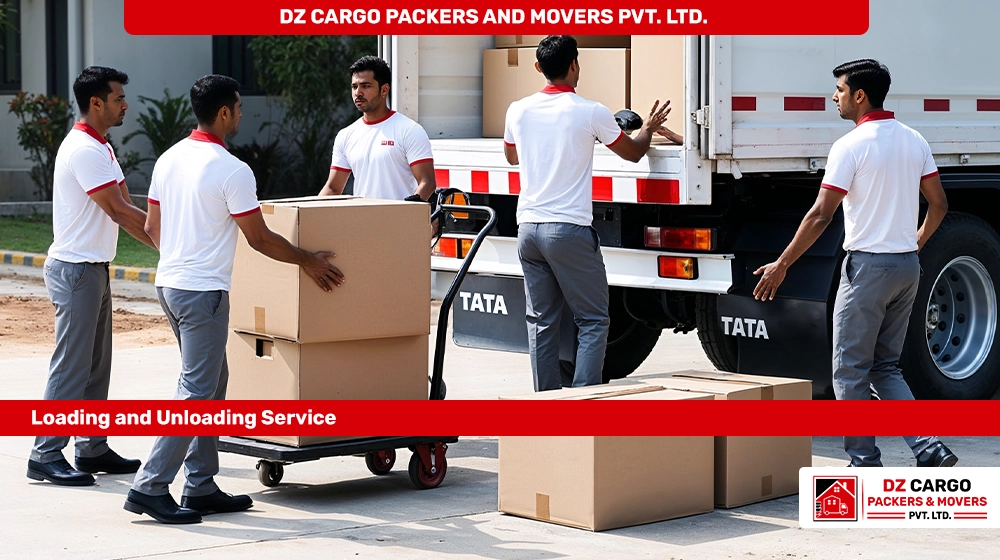 Safe and Efficient Loading and Unloading Services by DZ Cargo Packers and Movers